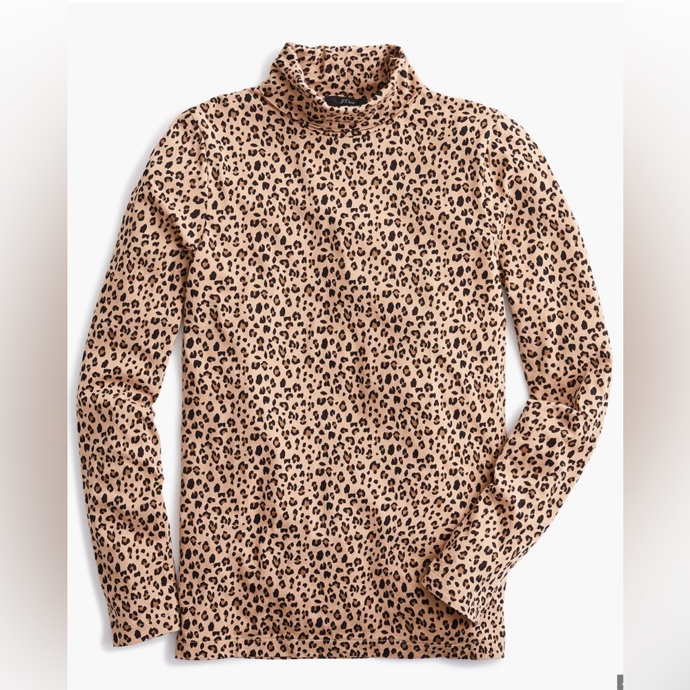 J.Crew Tissue Tank sz M leopard print